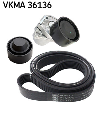 V formos rumbuotas diržas, komplektas - VKMA 36136 SKF